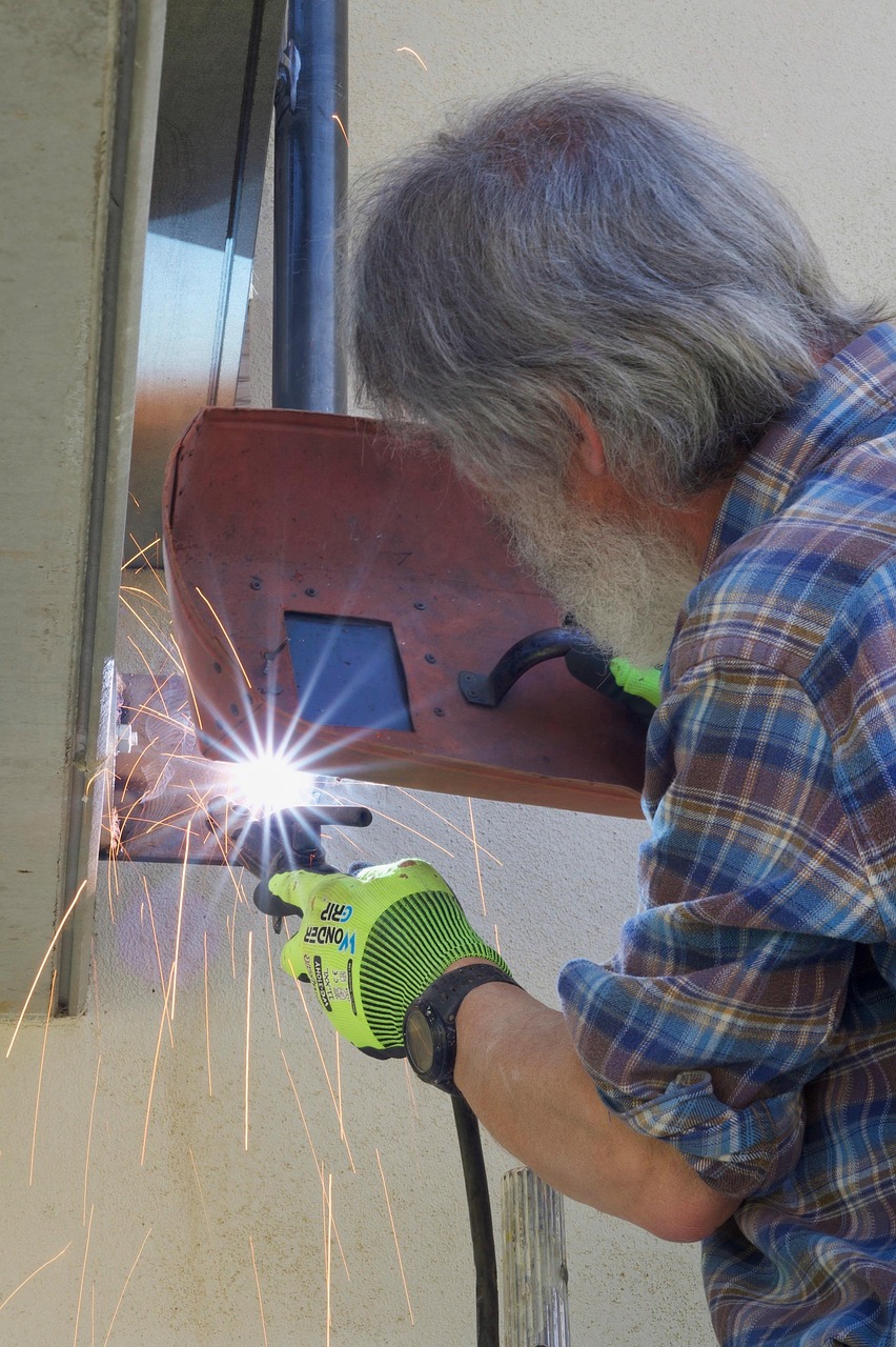 welder at work in shop